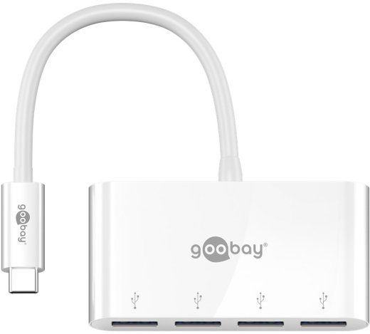 Goobay USB-C kuni 4x USB-A 3.0 hubi adapter