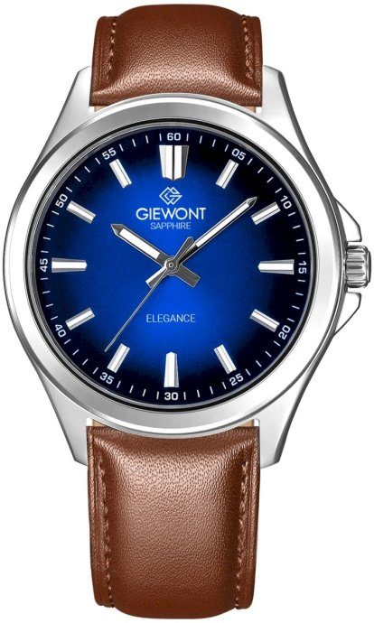 Giewont Elegance Safiir meeste kell / pruun-sinine