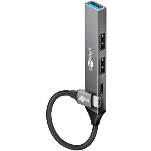 Goobay Slim 4-Port USB-C Hub 4 Ports Kerge Hall