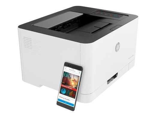 HP Color Laser 150nw Printer colour laser A4 600x600dpi 4ppm colour 18ppm capacity 150 sheets USB 2.0 LAN Wi-Fi