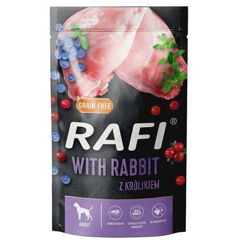 DOLINA NOTECI Rafi Rabbit, blueberry, cranberry - niiske koeratoit - 500g