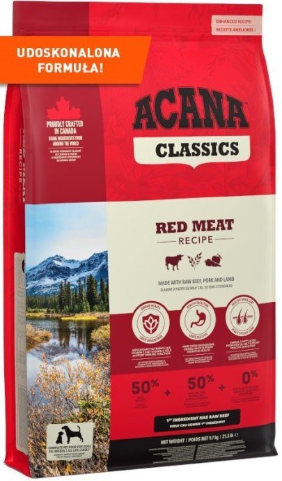 ACANA Classics Punane Liha - kuiv koeratoit - 9,7 kg
