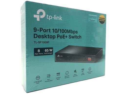 TP-Link TL-SF1009P 9-Porti 10/100 PoE+ Lüliti