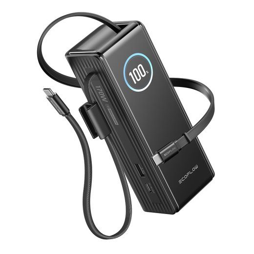 EcoFlow RAPID Powerbank 25000mAh, 170W (sisseehitatud 100W kaablid).