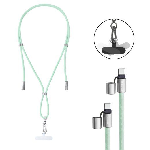 CABLE USB-C TO USB-C 1.65M/LANYARD GREEN 7991007 INTENSO