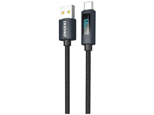 Dudao L7T USB-A kuni USB-C kaabel, 66W, 1m, must