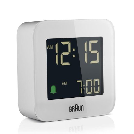 Braun BC08 digitaalne äratuskell valge