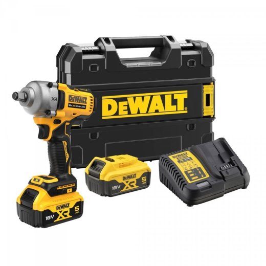 Poveikinis veržliaraktis DEWALT DCF891P2T 18V 2x5Ah XR 812Nm geltonas, juodas