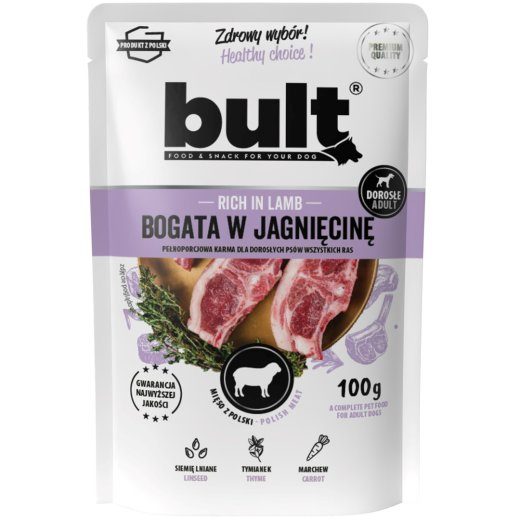 BULT Lamb märgkoeratoit - 100g