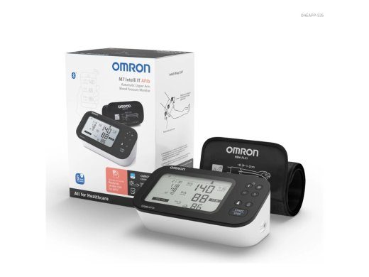 Omron M7 Intelli IT AFib vererõhumonitor must valge