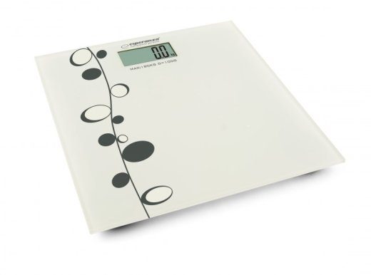 Esperanza EBS005 ristkülikukujuline valge elektriline isiklik kaal