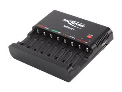 ANSMANN Powerline 8 akulaadija/võrguadapter