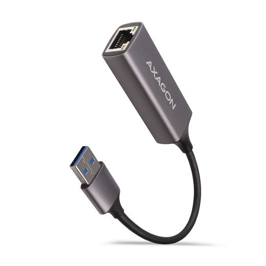 AXAGON ADE-TR Compact aluminum USB 3.2 Gen 1 Gigabit Ethernet 10/100/1000Mbit adapter with automatic installation