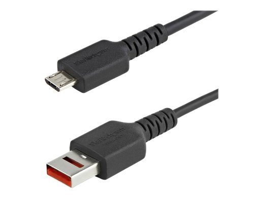 StarTech.com 3ft (1m) saugus įkrovimo kabelis, USB-A į Micro USB duomenų blokavimo tik įkrovimo kabelis, tik maitinimo įkrovimo kabelis telefonui/t...
