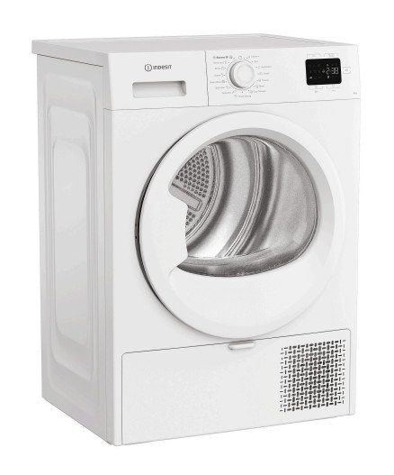 INDESIT Kuivati C YSD 83D WW EE, 8kg, Energiaklass D, Soojuspump, Sügavus 54,5 cm, Valge