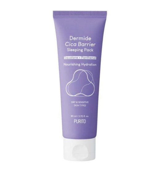 Purito Dermide Cica Barjääri Magamispakk 80ml