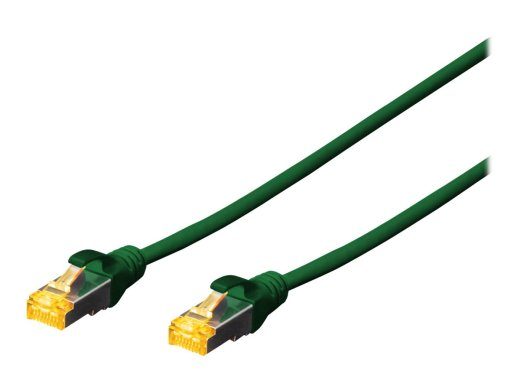 DIGITUS Professional CAT 6a Kaitstud foolium- ja vasktrõmbelis SFTP 1m ühenduskabel Green