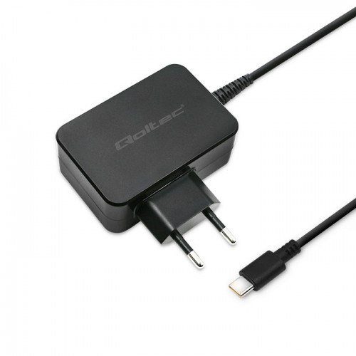 Qoltec 51024 mobile device charger, universal black, AC fast charging, indoor
