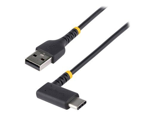 StarTech.com 3ft (1m) USB A to C Laadimiskabel pistikuga, Õrn külg, Raske laadimiskabel USB-C, USB 2.0 A to Type-C, Vastupidav ja Karulik Aramid Fib