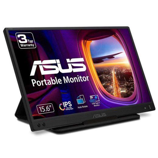 ASUS ZenScreen MB166C kompiuterio monitorius 39,6 cm (15,6") 1920 x 1080 taškų Full HD LED Juoda