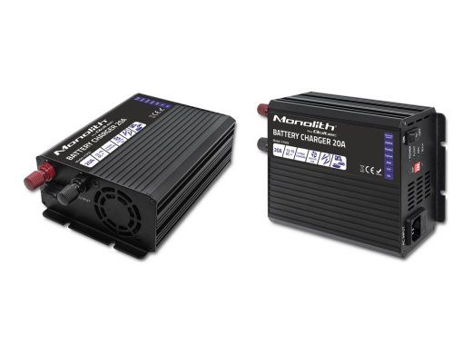 QOLTEC 51959 Smart Monolith laadija LiFePO4 AGM GEL SLA akudele / 20A / 12V