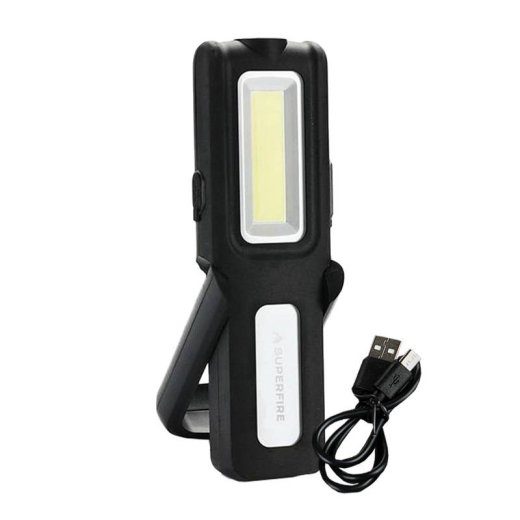 Töökambri taskulamp Superfire G12, 566lm, USB