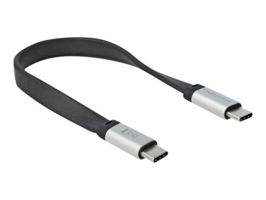 Delock USB Type-C Kaabel 22cm Hõbedane