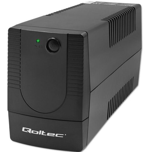 Qoltec 53772 jooneinteraktiivne katkestamatu toiteallikas (UPS) 0.65 kVA 360 W 1 AC pistik