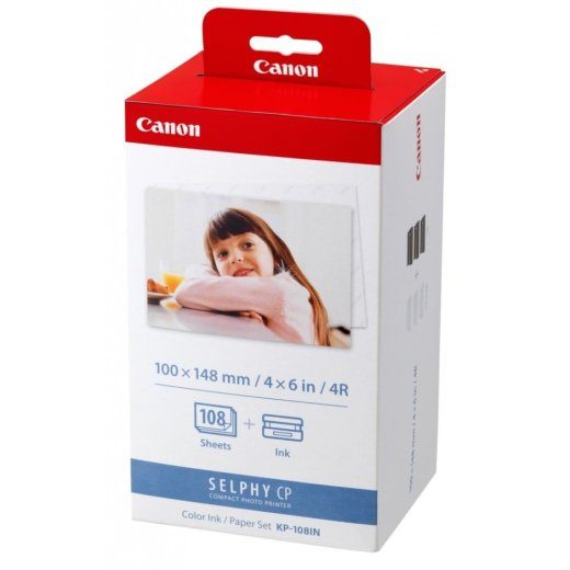 Canon Selphy CP KP 108IN Tinta ja Paber (Tsüaani, Maga, Kollane) 108-leheline