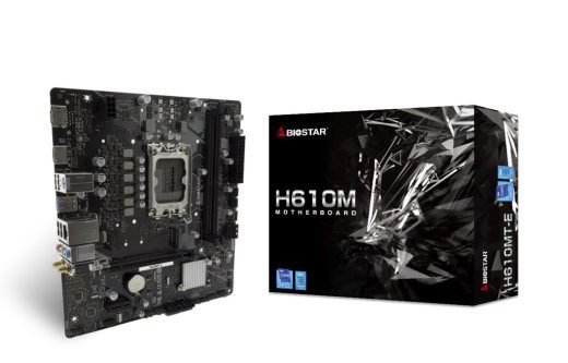 Biostar H610MT-E pagrindinė plokštė Intel H610 LGA 1700 micro ATX