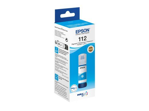 EPSON 6LB 112 EcoTank Pigment Cyan ink bottle