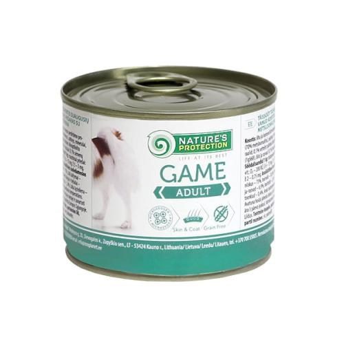 NATURE'S PROTECTION Täiskasvanud Metsloomad - märg koeratoit - 200 g