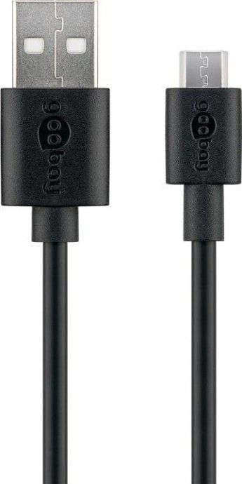 Goobay mikro USB laadimis- ja sünkroonimiskaabel 46800 USB-A to mikro-USB USB 2.0 mikro mees (tüüp B)