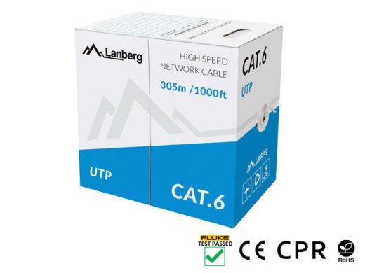 LANBERG CAT.6 UTP 305m vasehall kaabel