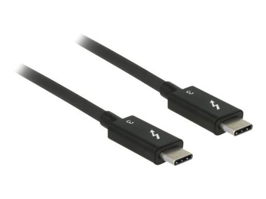 Delock Thunderbolt kaabel 50cm must