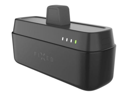 Fixed Zen 5 Plug-in 20W Powerbank FIXZEN-5PL-BK 5000 mAh USB-C: DC 5V/3A, 9V/2.22A, 12V/1.67A 20W MAX Must