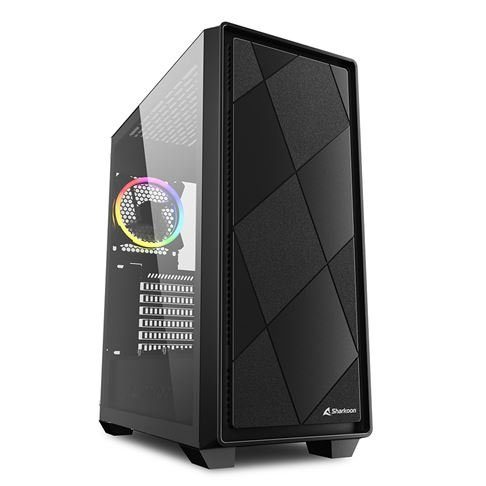 Sharkoon VS8 ATX tornikaab RGB must
