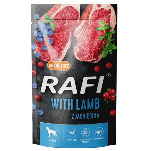 DOLINA NOTECI Rafi Lamb, blueberry, cranberry - niiske koeratoit - 500g