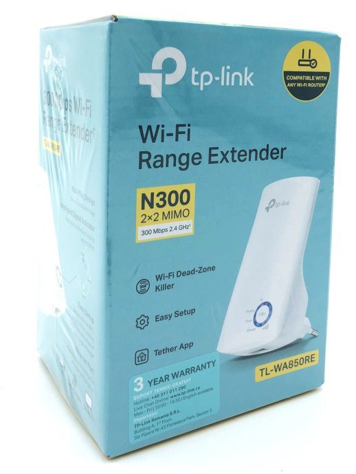 TP-Link TL-WA850RE 300Mbps Üldine Wireless N Range Extender (Wall Mount) WiFi Extender