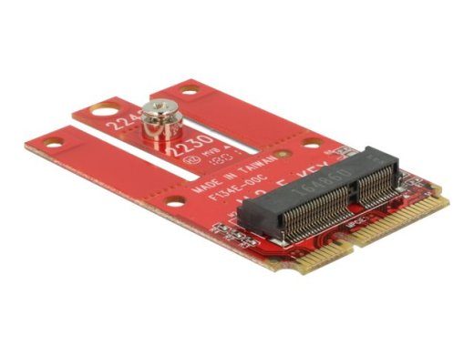 DeLOCK Mini PCIe į M.2 Key E lizto saugos valdiklis