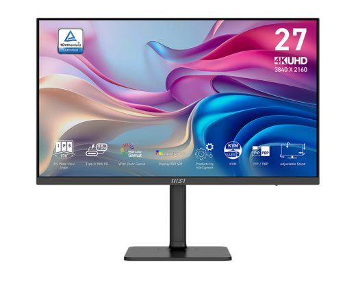 MSI MODERN MD272UPHGDE 27 3840 x 2160 (4K) DisplayPort HDMI 60 Hz monitorius