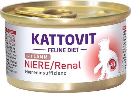 KATTOVIT Feline Diet Niere/Renal Lamb - märgkassitoit - 85g
