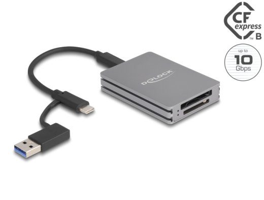 DeLOCK USB-C/USB-A kaardilugeja Gen 2