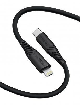 Swissten Soft Silicone USB-C - Lightning 30W Andme- ja Laadimiskaabel 0.4m