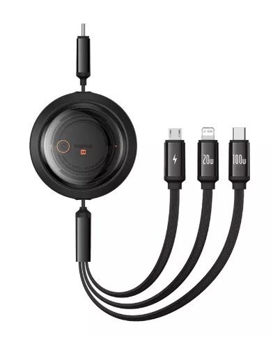 Baseus Free2Draw USB-C kaabel Micro USB / USB-C / Lightning 1,1m