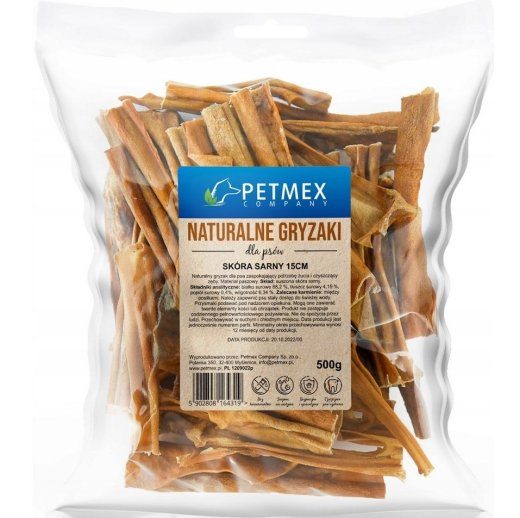 PETMEX metshirve nahk 15 cm - koera närimisvahend - 500g