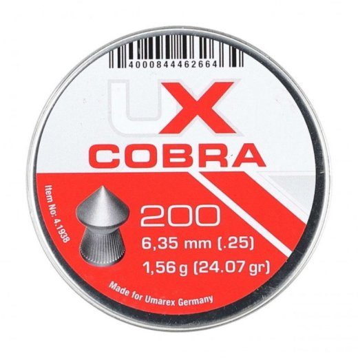 Umarex Cobra Pointed Ribbed shot 6,35 200 tk.