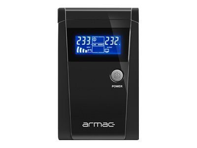 ARMAC O/650F/LCD Armac UPS OFFICE Linijinė 650F LCD 2x SCHUKO 230V IŠORINIS USB
