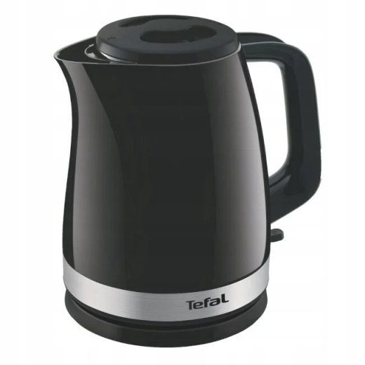 TEFAL veekeetja KO150F30 Delfini Vision Elektriline 2400 W 1.5 L Plast 360° pööratav alus Must/Roostevaba teras