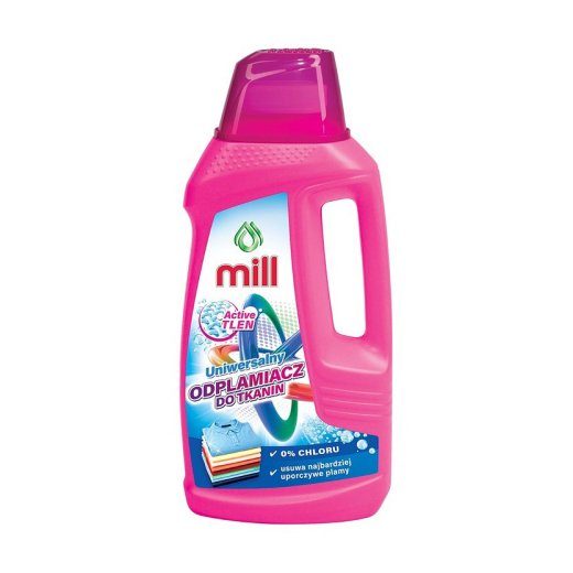 MILL Active Oxygen pleegieemaldaja kangastele universaalne, 0% kloori, eemaldab kõige vastupidavamad plekid, 1,6l